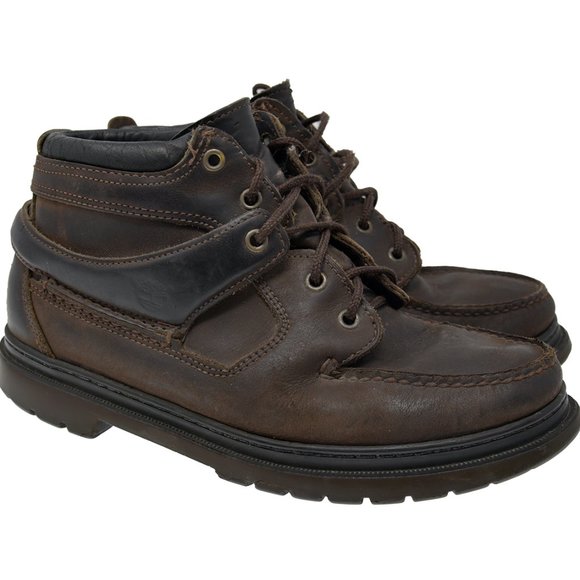 *Vtg TIMBERLAND Sz 9M Brown Leather Lace Up Boots main image 3